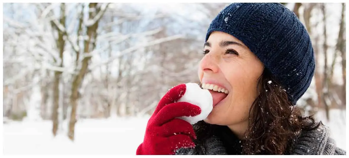 Never eat snow during a blizzard to stay hydrated